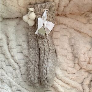 UGG Cream Cable Knit Socks